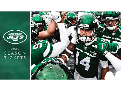 2021 Season Tickets Deck creative design football graphic design jets new york new york city new york jets nfl nyc powerpoint typography