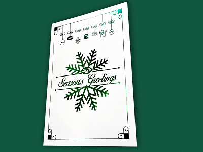 JETS HOLIDAY CARD chirstmas design foil football graphic design happy holidays holiday card new york new york city new york jets nfl print typography