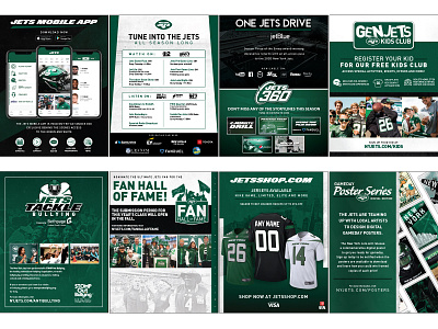 YEARBOOK ADS creative design graphic design indesign jets layout new york new york city new york jets nfl nyc print typography