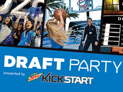 Draft Party 2014 amway center basketball blue creative design draft florida magic nba nba draft orlando magic party