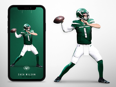 Draft - Zach Wilson Jersey Swap creative design graphic design jersey swap new york new york city new york jets nfl photoshop