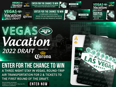 Jets - Corona Vegas Sweepstakes