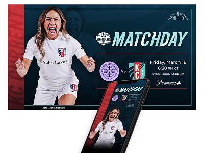 KC Current Matchday creative design graphic design kansas city kc current nwsl soccer typography