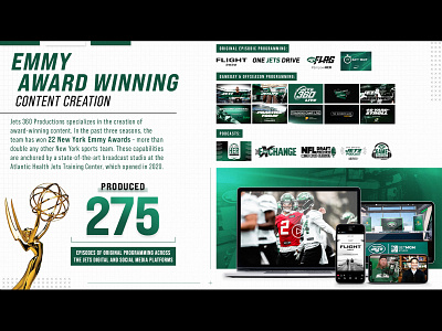 Emmy Award Winning Contet creative design graphic design infographic new york new york city new york jets nfl nyc sponsorship