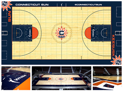 basketball court graphic design