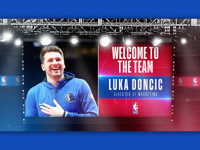 NBA Welcome to the Team - Staff Template basketball creative design graphic graphic design nba photoshop typography