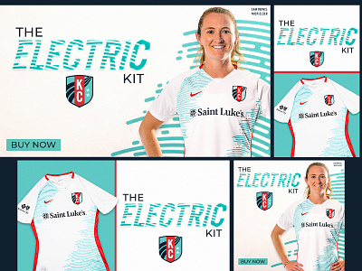 The Electric Kit creative design graphic design kansas city kansas city current nwsl photoshop soccer typography