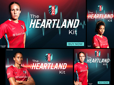 The Heartland Kit creative design graphic design kansas city nwsl photoshop soccer social media typography
