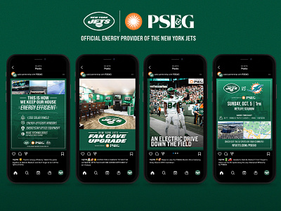 PSE&G Social Mockups ceative design graphic design jets new york city new york jets nfl photoshop social media typography