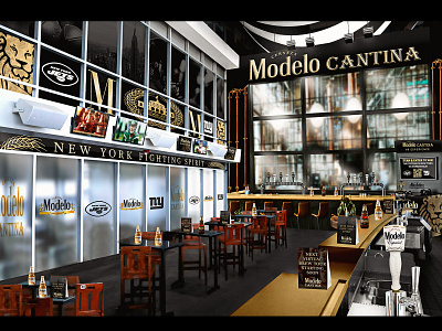 Modelo Cantina Bar Mockup adobe photoshop creative design graphic design mockup new york new york city new york jets nfl nyc photoshop powerpoint sponsor