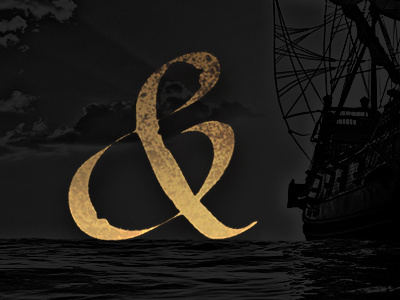 Ampersand ampersand design graphicdesign nautical ocean photoshop saltlife sea texture type typography