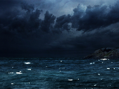 Dark & Stormy clouds composite creative design island ocean photoshop salt life sea thunder thunderstorm waves