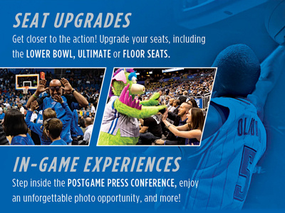 Experiences Flyer basketball blue creative florida graphic design magic nba orlando orlando magic print type typography