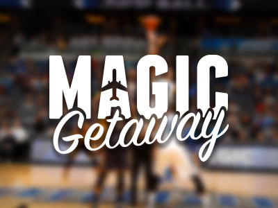 Magic Getaway amway center basketball blue creative florida logo magic nba orlando orlando magic print typography