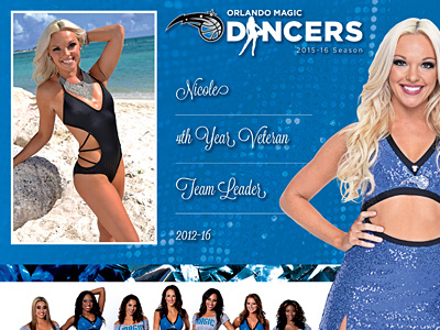 Magic Dancers basketball blue dancer design florida graphic design magic nba orlando orlando magic print typography