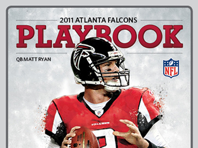 Game Day Magazine Cover atlanta falcons football georgia matt ryan nfl print red sports texture