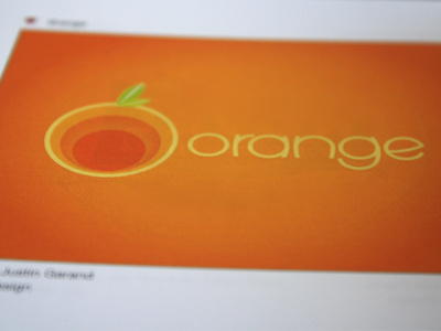 Orange Logo branding delicious fruit identity iheartlogos logo orange typography