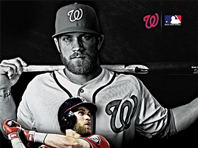 Bryce Harper all star baseball bryce harper creative graphic design mlb nationals print