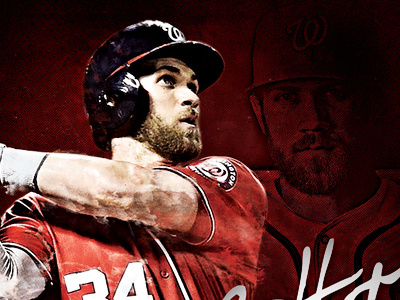 Bryce all star baseball bryce harper design graphic design mlb nationals print sports