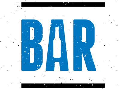 Bar beer beer bottle blue design graphic design logo logo design print typography