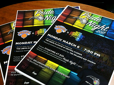 Magic Pride Night basketball design fl flyer graphic design nba orlando photoshop stars texture