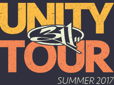 Unity Tour 311 design logo music print shirt t shirt type typography unity