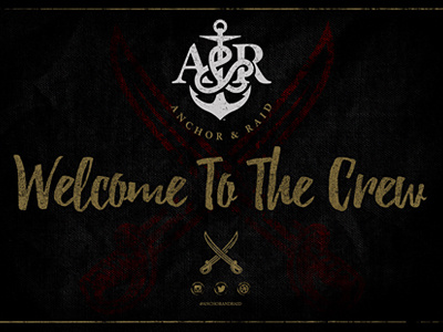 Join The Crew anchor design graphic design jack sparrow logo pirate pirates pirates life typography