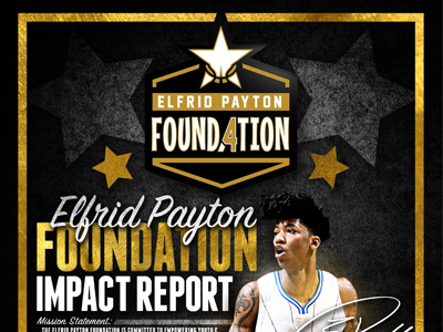 Elfrid Payton Foundation basketball fl flyer magic nba texture type typography