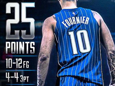 Evan Fournier By Justin Garand On Dribbble