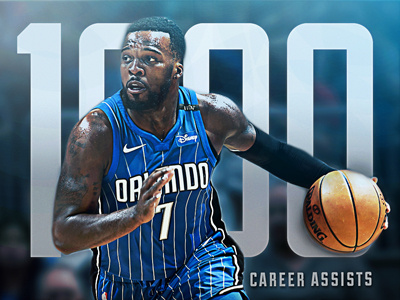 1000 Assists design fl instagram magic nba orlando orlando magic social media type typography