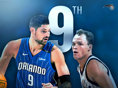 9th All Time design fl instagram magic nba orlando orlando magic social media type typography