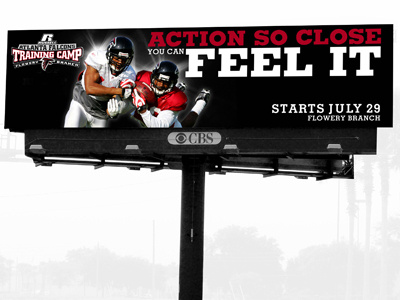 Training Camp Billboard atl atlanta falcons billboard digital dirty bird falcons fans football georgia led mock up nfl sports