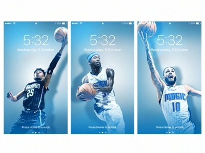 Wallpaper Series color design editing graphic design magic mobile nba orlando orlando magic photoshop wallpaper