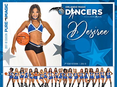 17-18 Magic Dancer Photo color design graphic design magic nba orlando orlando magic print