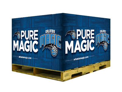 Pallet Skid design fl layout logo magic nba orlando orlando magic print