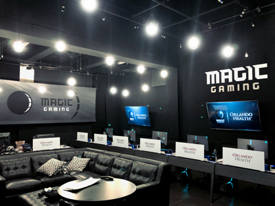 Magic Gaming Practice Space banner design fl gaming magic nba orlando orlando magic print