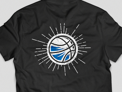 Magic Sun basketball design logo magic nba orlando orlando magic print