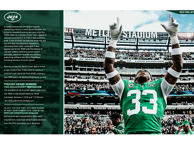 JETS Sponsor Deck design football graphic design jets new york new york jets nfl ny nyj typography