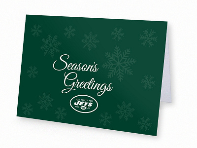 Jets Holiday Card christmas design graphic design holiday card jets new york new york jets nyj print typography xmas