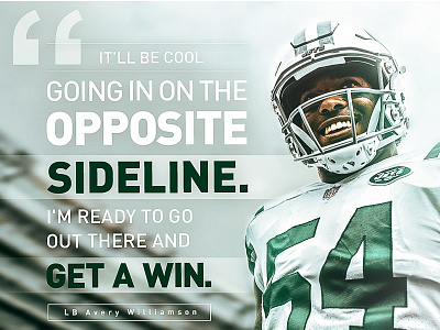 NYJ Quote Graphic design football graphic design instagram new york nfl nyj photography social media typography
