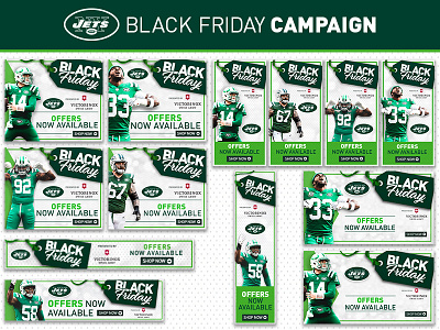 Black Friday Campaign black friday creative digital football jets new york new york jets nfl nyj web