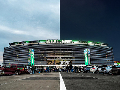 From Day To Night design football graphicdesign jets lightroom new york jets nfl photography photoshop