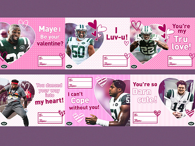 Jets Valentines digital football graphic design jets new york new york jets nfl nyj social media valentines valentines day