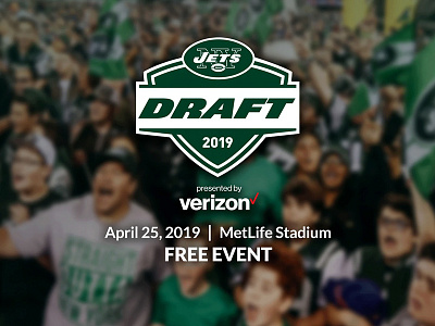 Draft Party Header design digital football graphic design jets new york new york jets nfl nfl draft