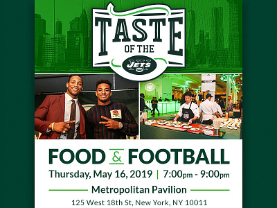 Taste Of The Jets Email design digital graphic design jets new york new york city new york jets nyj typography web