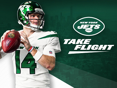 NYJ Spotlight White city football graphic design jets new york new york city new york jets nfl ny nyj uniform