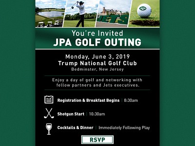 JPA Golf Invite email football invitation invite jets new york new york city new york jets nfl nyc nyj