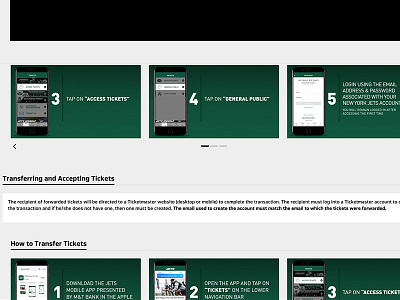 Mobile Ticketing digital football graphic design jets new york new york city new york jets nyc web