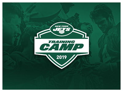 Training Camp 2019 digital football graphic design jets new york new york city new york jets nfl nyc nyj print training camp