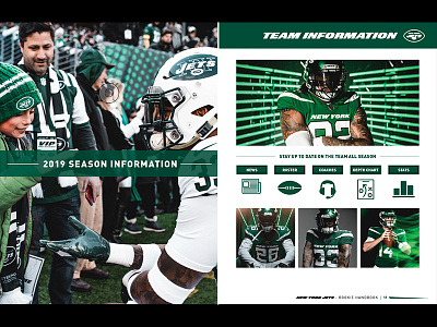 Jets Rookie Book book digital football graphic design jets layout new york new york city new york jets nfl nyc nyj typography